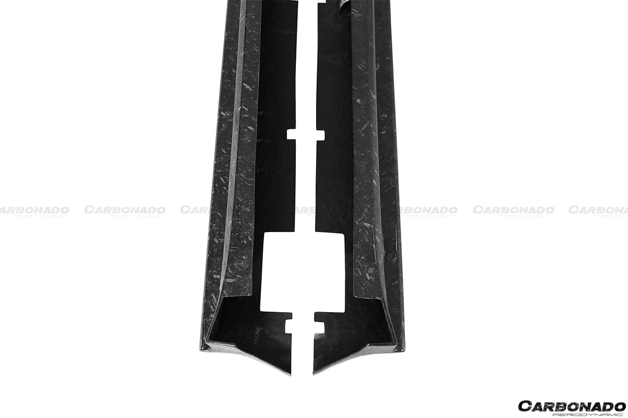 2016 - 2021 Tesla Model X SUV RZS Style Carbon Fiber Side Skirts